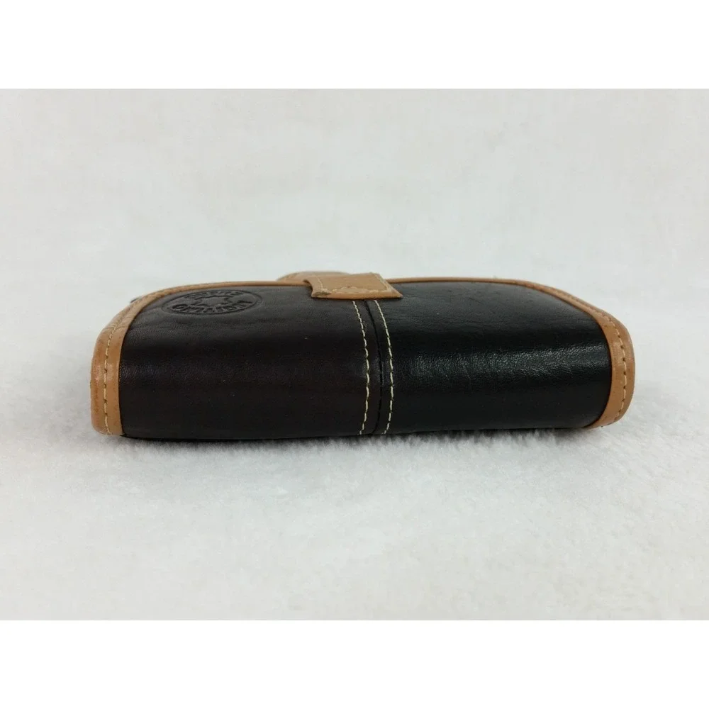 Vintage Leather Trifold Wallet Card‎ Case Hand Made in Spain Brown Tri-fold